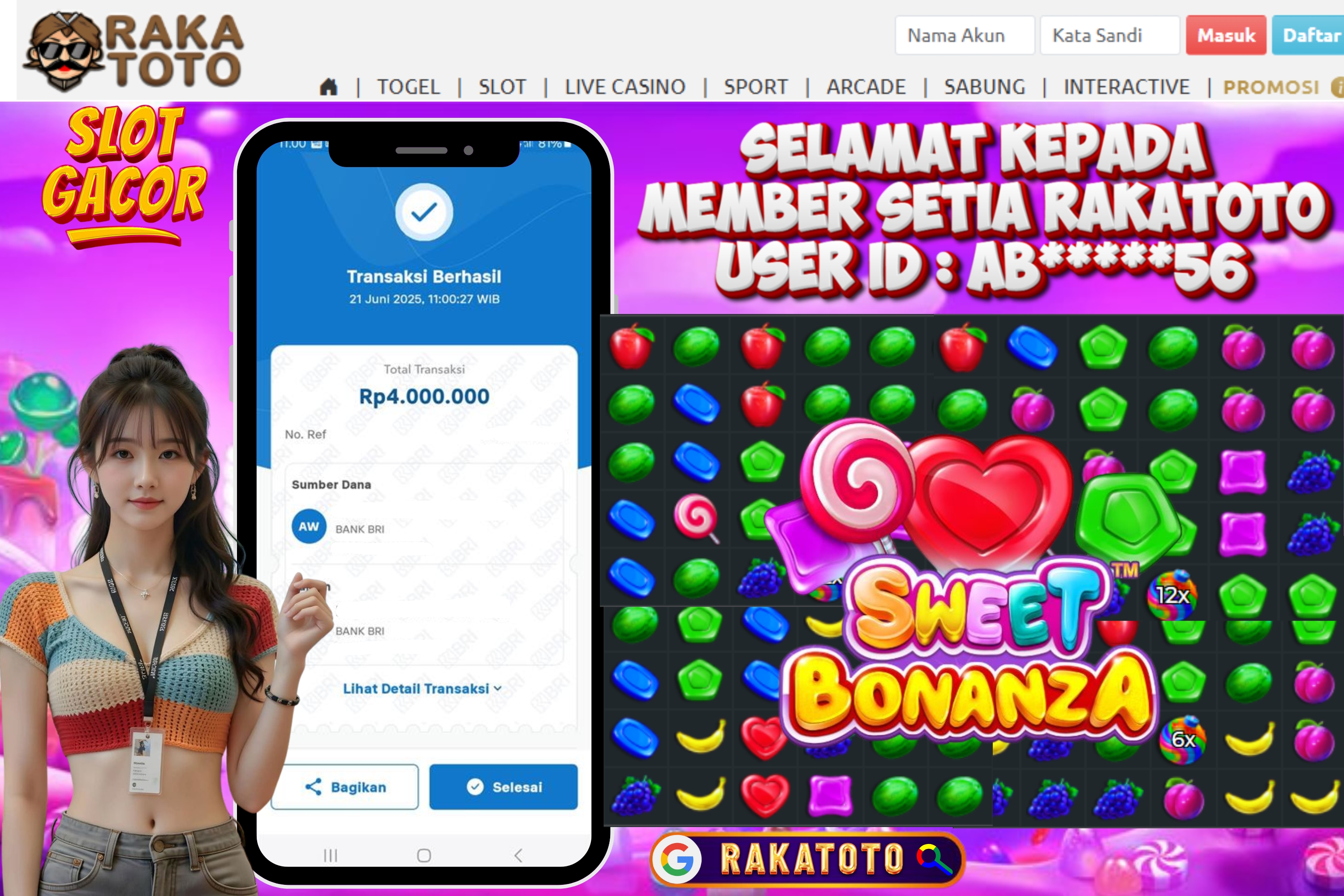 JACKPOT SWEET BONANZA